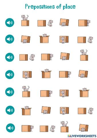 Prepositions of place