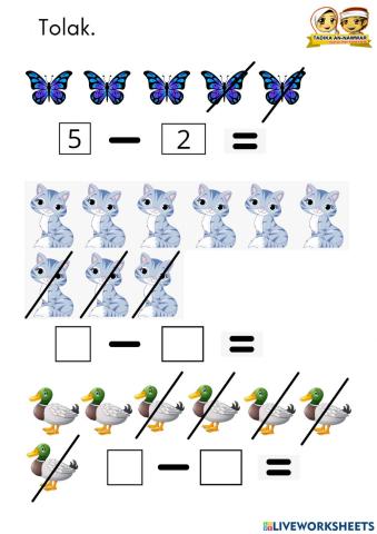 MATHS: Operasi Tolak