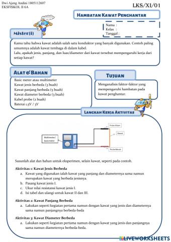 LKPD Hambatan Kawat Penghantar (Revisi)