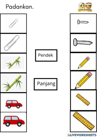 SAINS: Objek pendek dan panjang