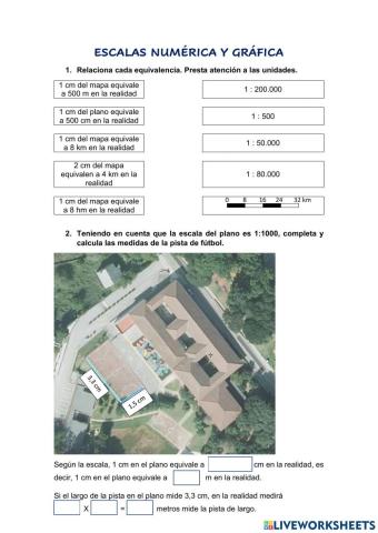 Escalas gráfica y numérica