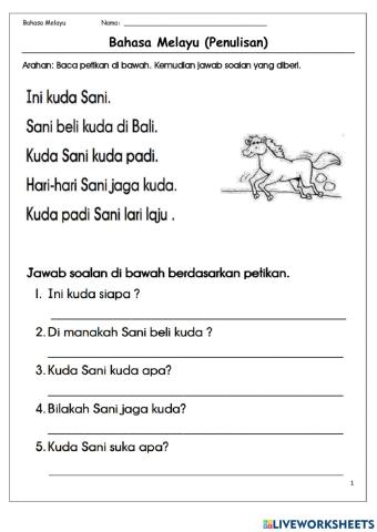 Latihan Bacaan Bergred 【3】