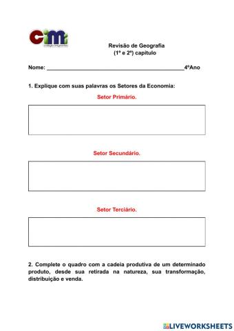 Setores da economia