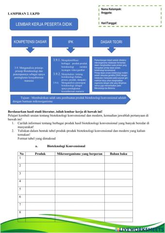 LKPD Bioteknologi Pertemuan 2