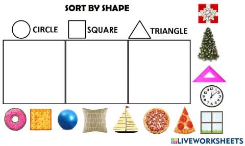 Sort by shape