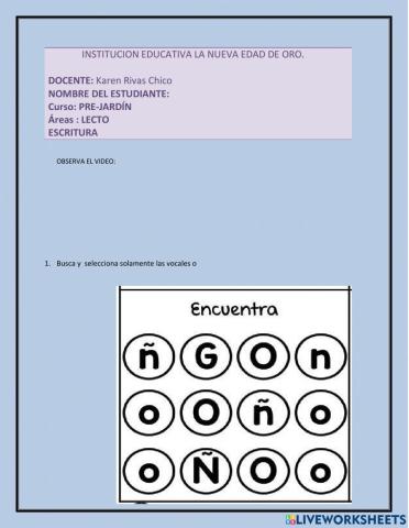 Lectoescritura prejardin