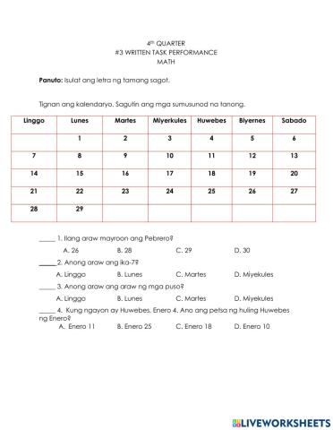 Math1 wt 4th qtr -3