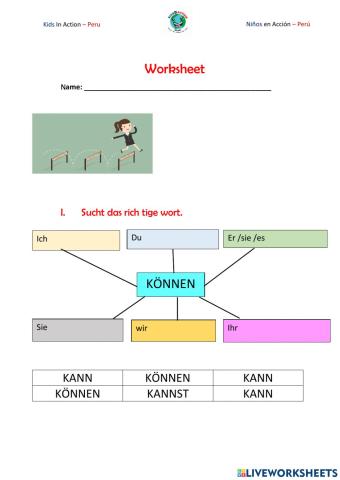 Verb Können