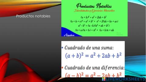 Productos notables