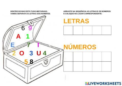 Separar vogais de números