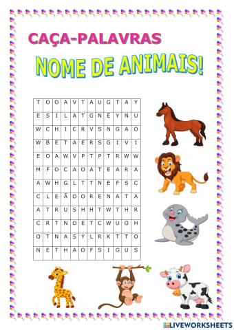 Nome de animais