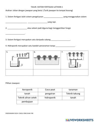 Reka bentuk sistem fertigasi