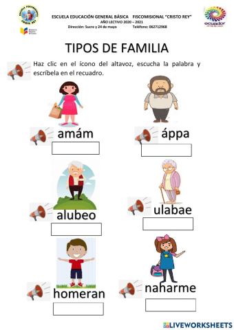 Tipos de familia