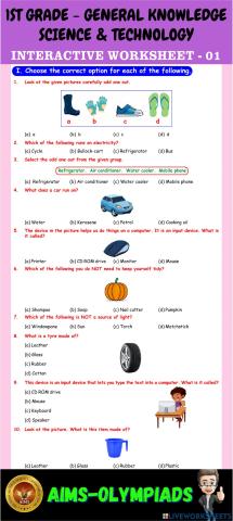 1st-general knowledge-ps01-science & technology