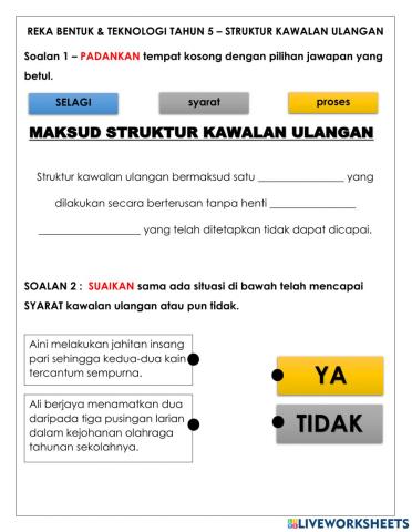 Rbt tahun 5 - struktur kawalan ulangan