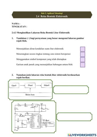 2.4 Reka Bentuk Elektronik