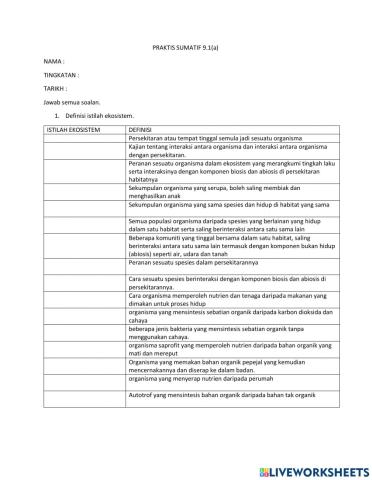 9.1(a) komuniti dan ekosistem