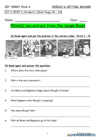 Module 6: Let's Read (Page 68-69)