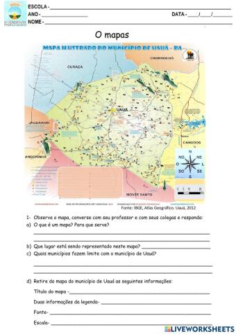 Mapa de uauá
