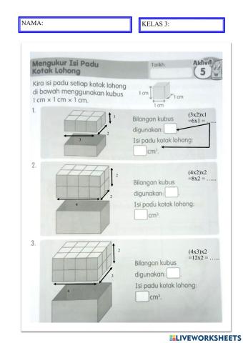 Isipadu kotak lohong