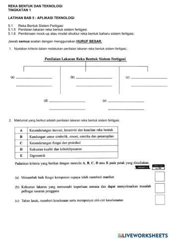 RBT T1 Penilaian Lakaran Reka Bentuk Sistem Fertigasi