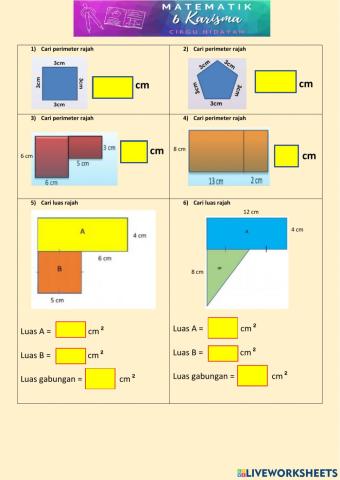 Tahun 6 : perimeter dan luas