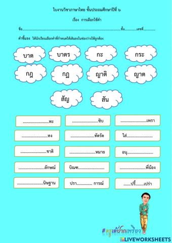 การเลือกใช้คำ