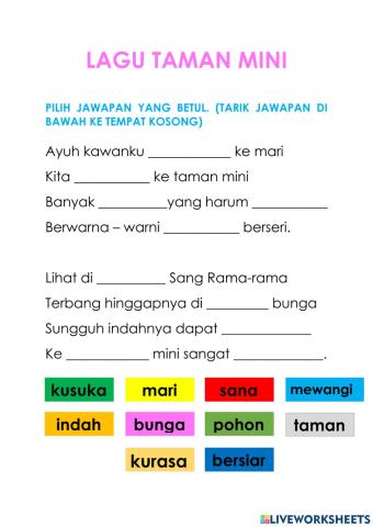 Lagu taman mini