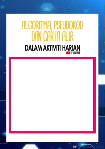 ALGORITMA, PSEUDOKOD DAN CARTA ALIR DALAM AKTIVIT HARIAN