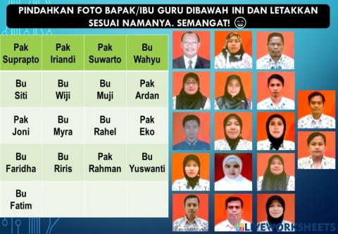 Berlatih Mengingat Nama Guru SDN Penambangan