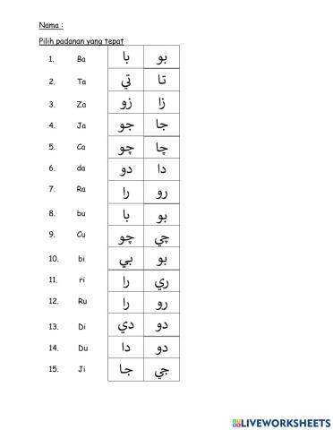 Jawi prasekolah