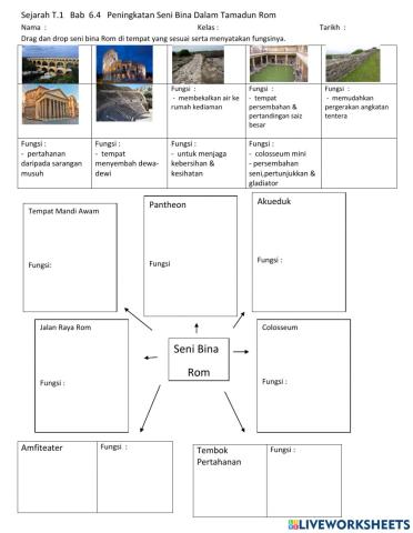 Latihan(PBD)  Sejarah T.1  Bab 6.4  Ciri-ciri Pembinaan Bangunan dalam Tamadun Rom