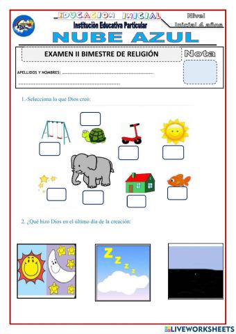 Examen ii bimestre