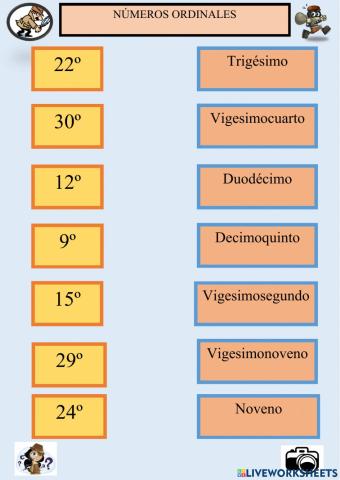 Números ordinales