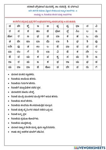 ಸಾಮರ್ಥ್ಯ:5. ಶಿವಾಜಿಯ ಜೀವನ ಮತ್ತು ಸಾಧನೆಗಳು