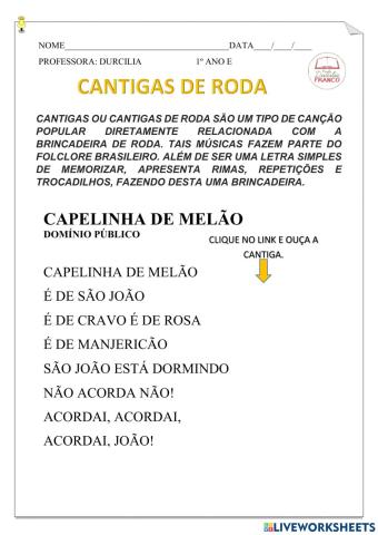 Cantigas de roda