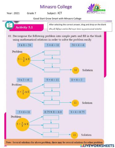 Minasro College G7 ICT flow chart