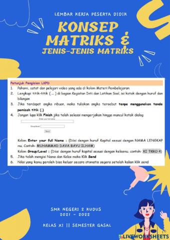 LKPD Konsep Matriks 2122