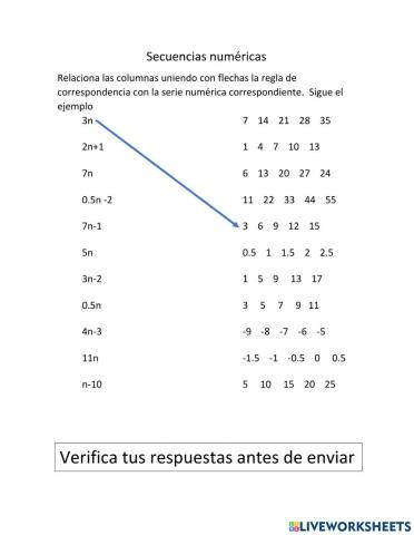 Secuencias numéricas