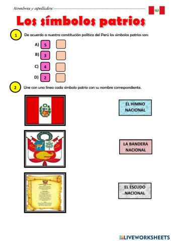 Los símbolos patrios