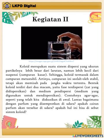 Sistem Koloid Kegiatan 2