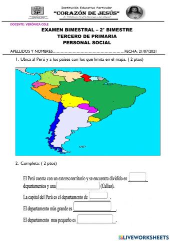 Examen personal social