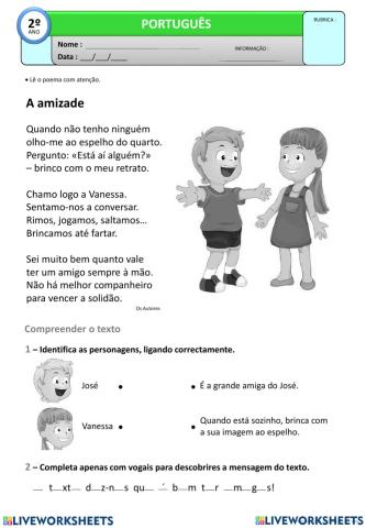 Atividade de Português