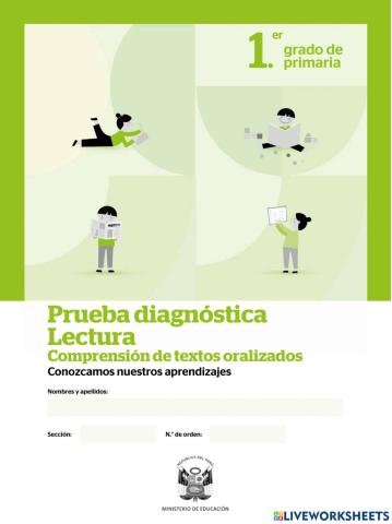 Prueba diagnostica de lectura