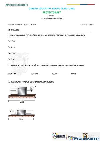 Trabajo mecánico
