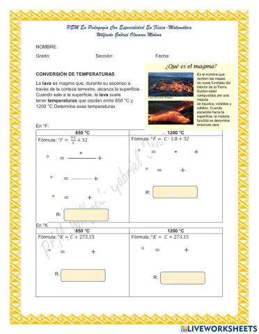 Conversión de Celsius a Fahrenheit y Kelvin