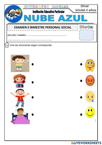 Examen de personla social