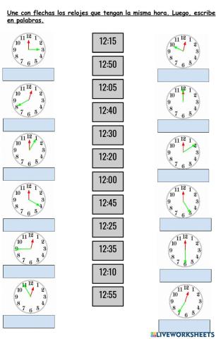 La hora en español