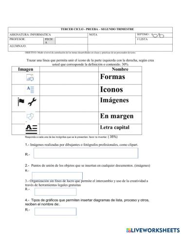 Examen word tablas 7a