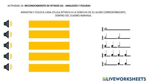 ACTIVIDAD 16: RITMOS II. ANALOGIA Y FIGURACIÓN